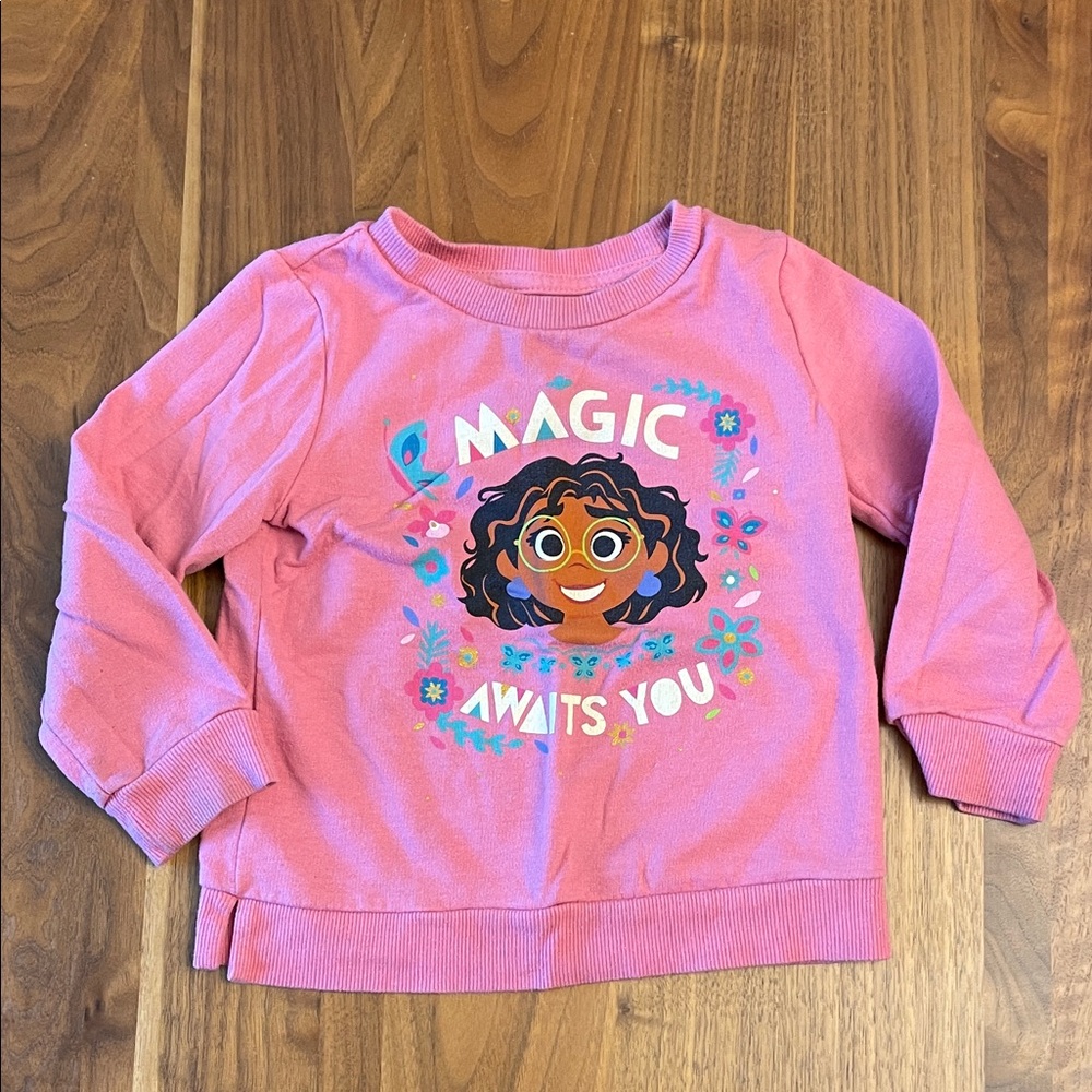 Pink Kids Sweatshirt Encanto